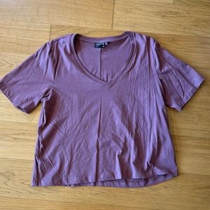 Frank and Oak V Neck purple